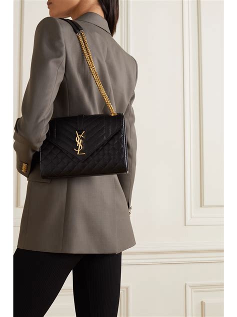 ysl envelope bag black hardware|yves saint laurent envelope bag.